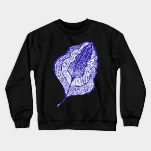 deco pen and ink leaf doodle Crewneck Sweatshirt